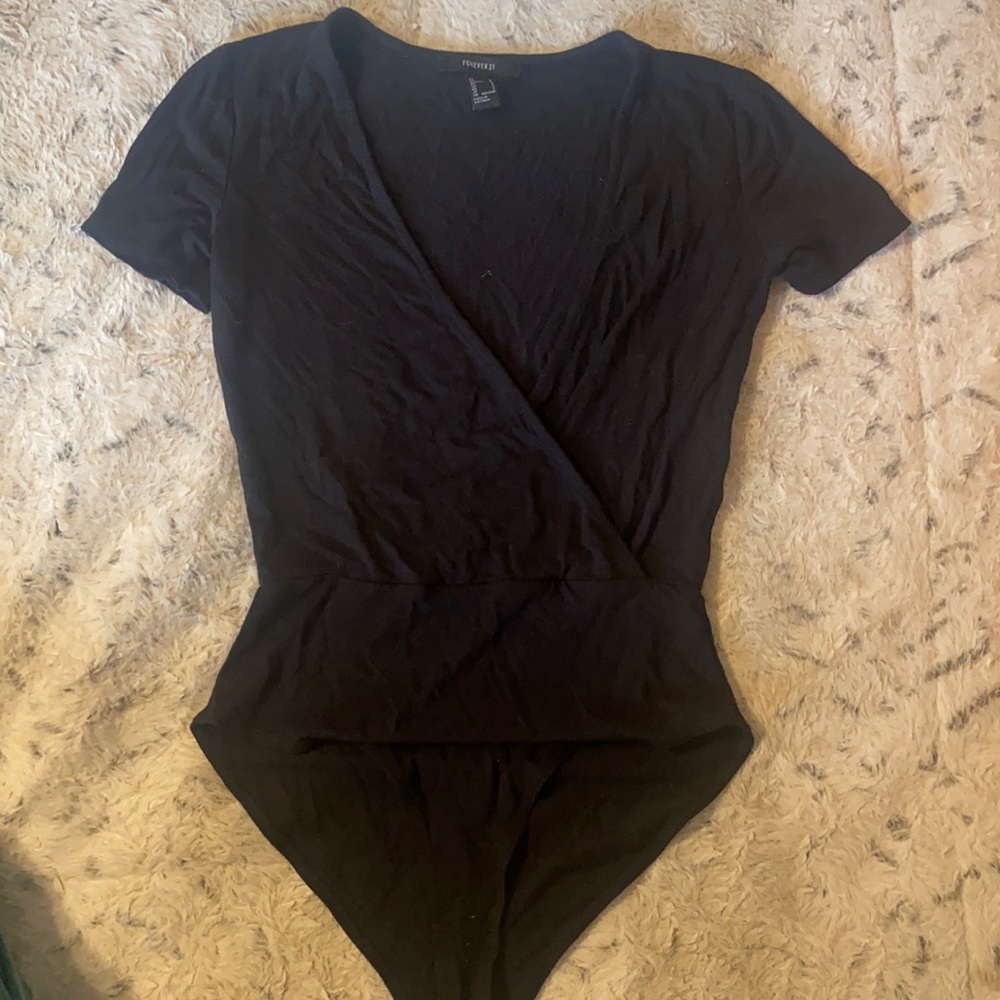 Surplice body suit